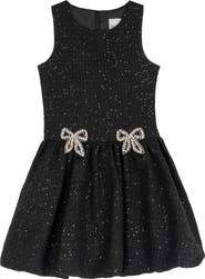 Rare Editions Kids' Sequin Boucle Bubble Dress