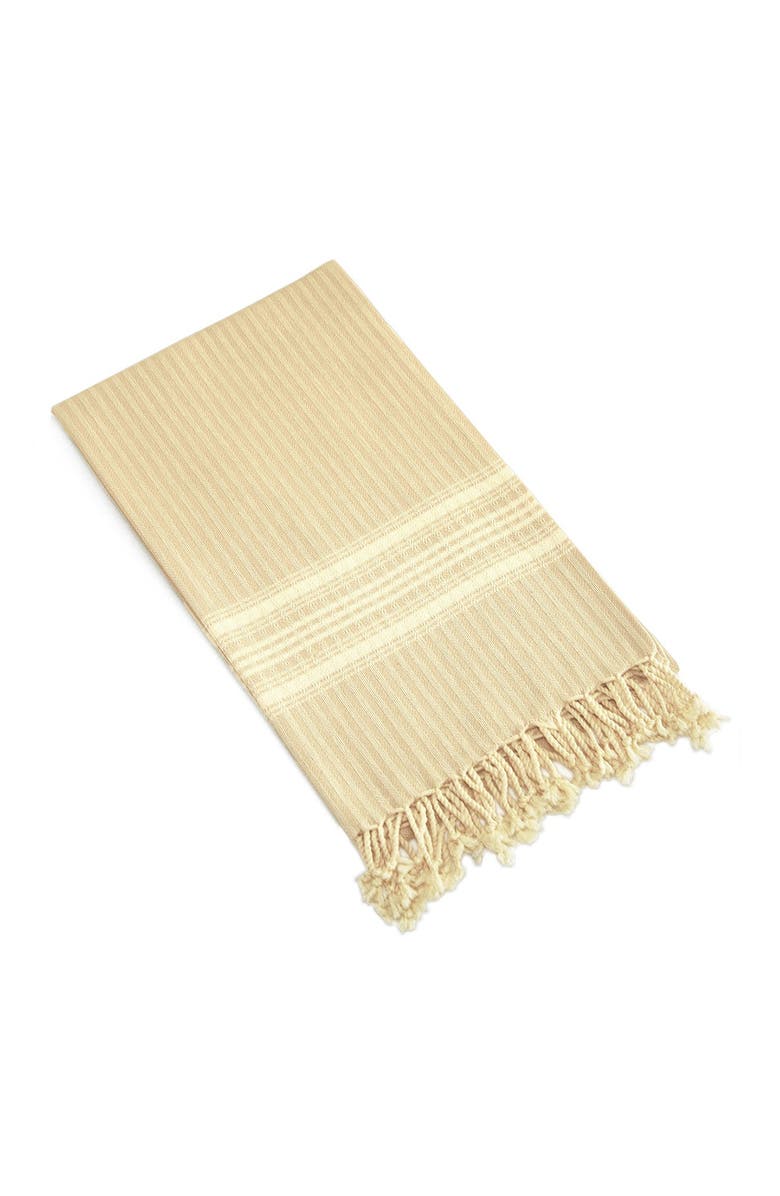 Linum Home Textiles 100% Turkish Cotton Luxe Herringbone Pestemal Beach Towel, Alternate, color, 