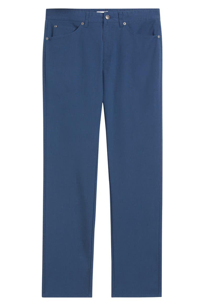 Crown Comfort Signature Sateen Five-Pocket Pants, Alternate, color, WASHED NAVY