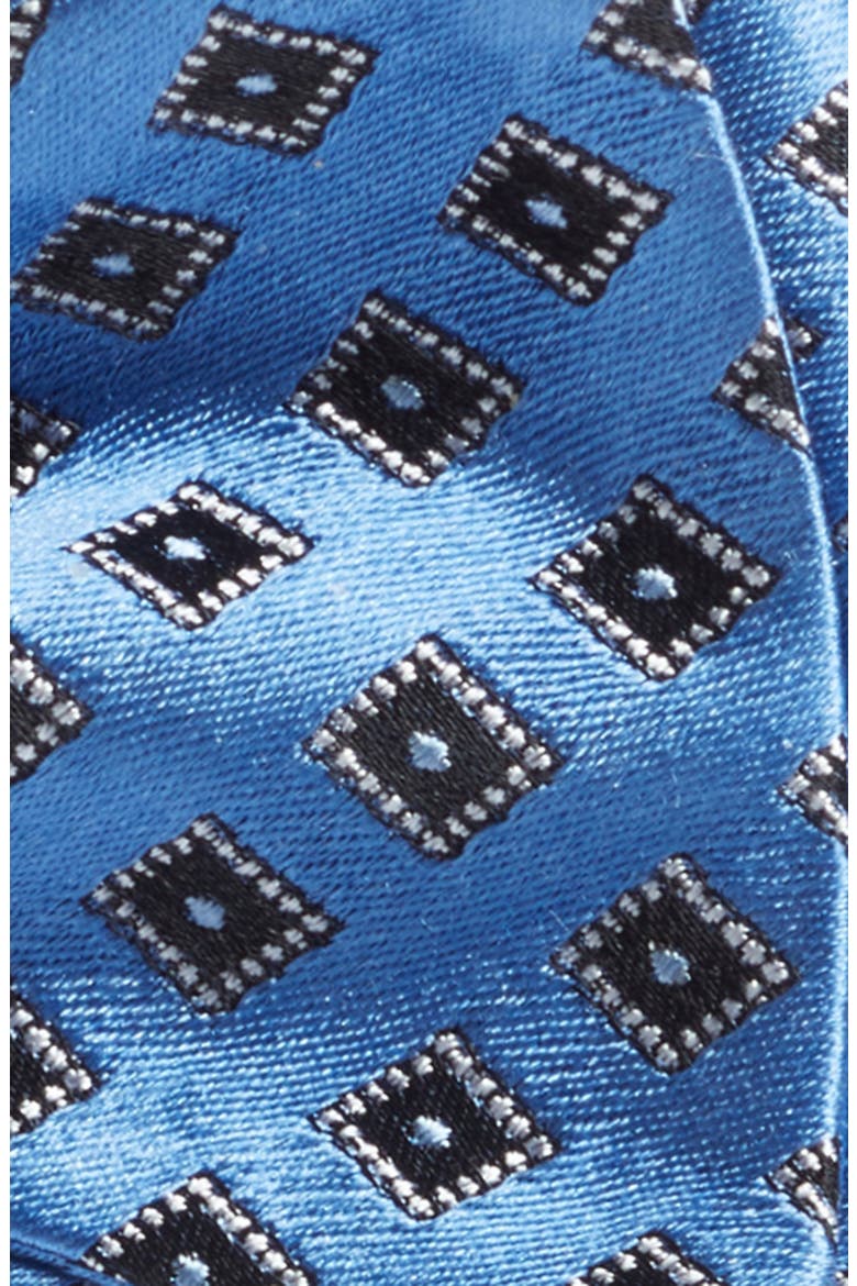 Foulard Silk Bow Tie, Alternate, color, LT BLUE