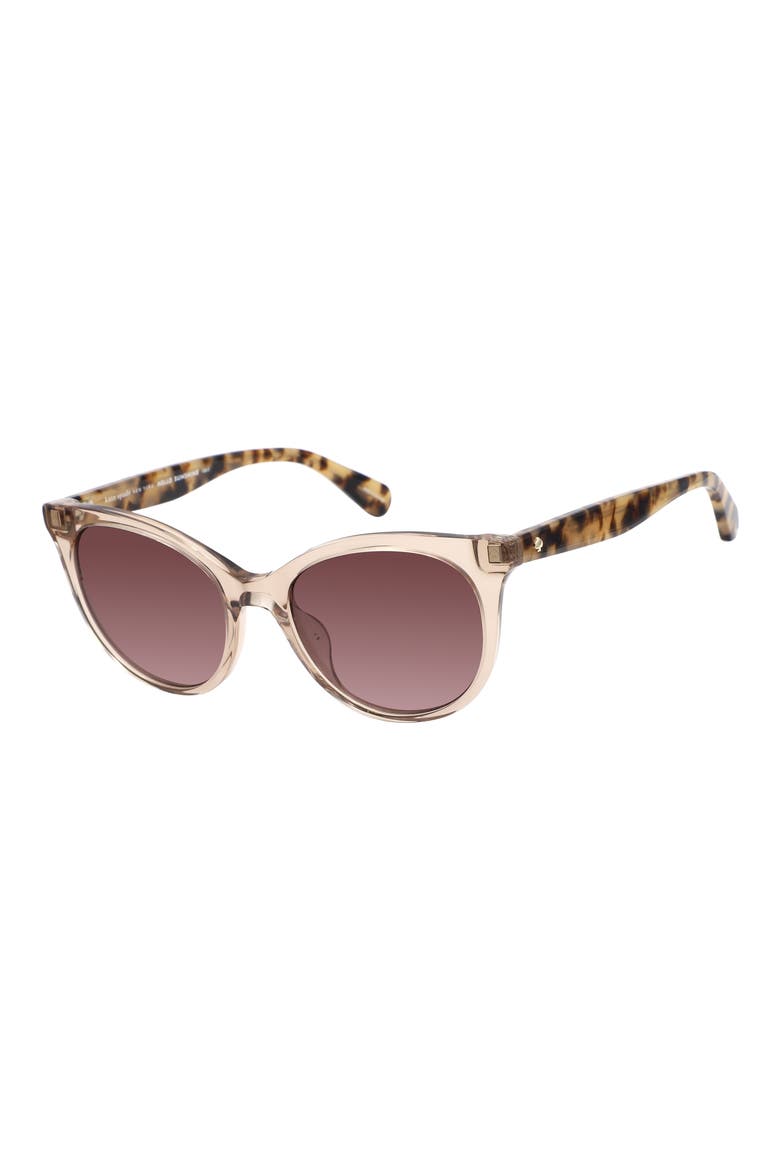 karlee 53mm gradient round sunglasses, Alternate, color, PINK