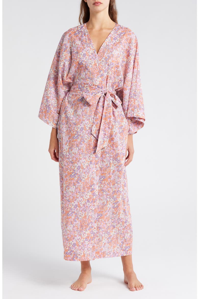 Adeline Cotton Maxi Robe, Main, color, DUSTY PEACH