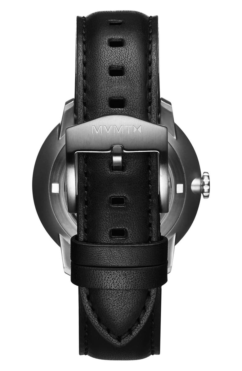 MVMT WATCHES MVMT Automatic Leather Strap Watch, 41mm, Alternate, color,