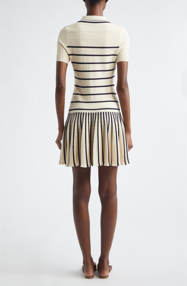 Zimmermann Kindred Spirit Luna Stripe Polo Minidress, Alternate, color, Cream/ Navy