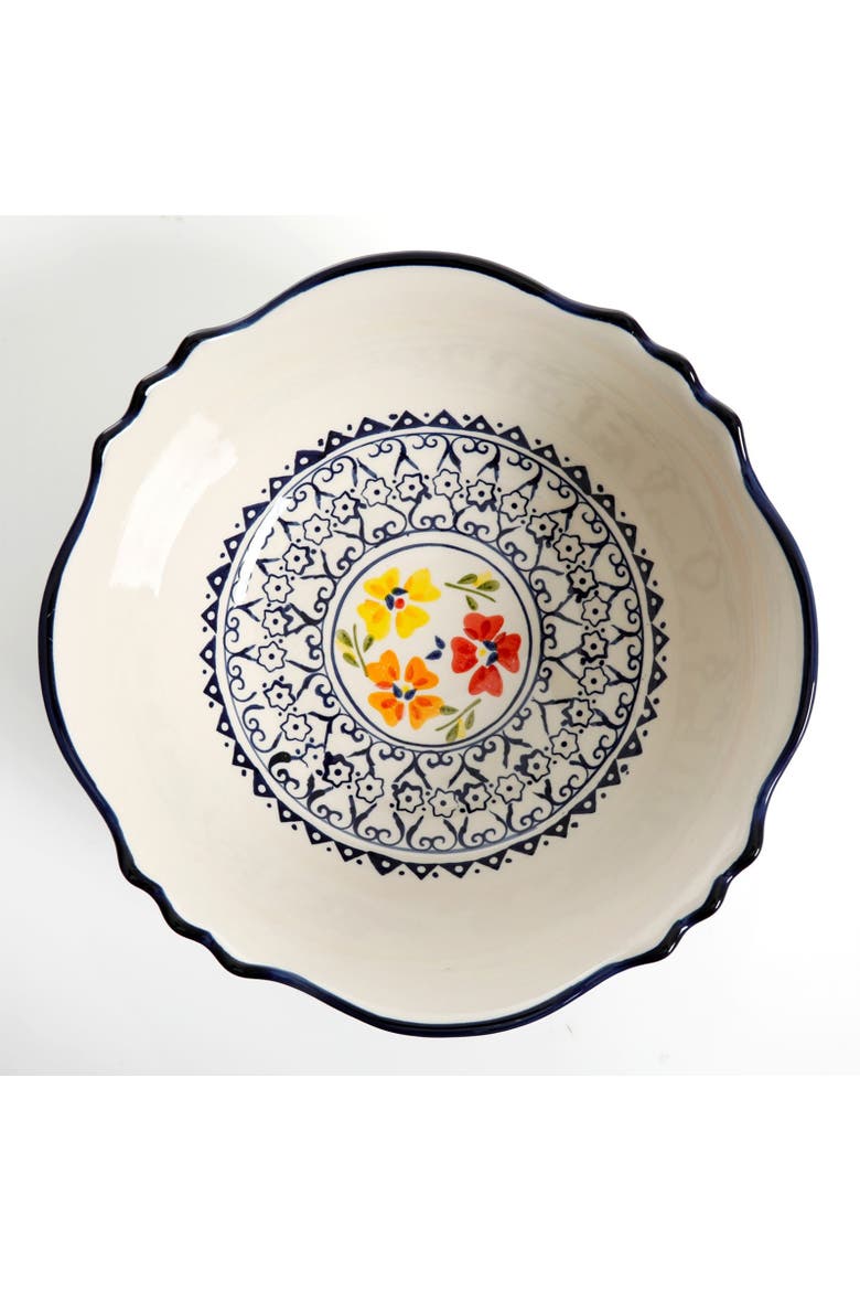 Luxembourg 2 Piece Stoneware Bowl Set, Alternate, color, White