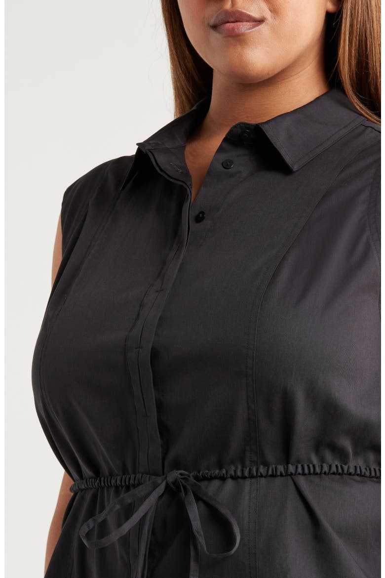 Cap Sleeve Peplum Top, Alternate, color, BLACK