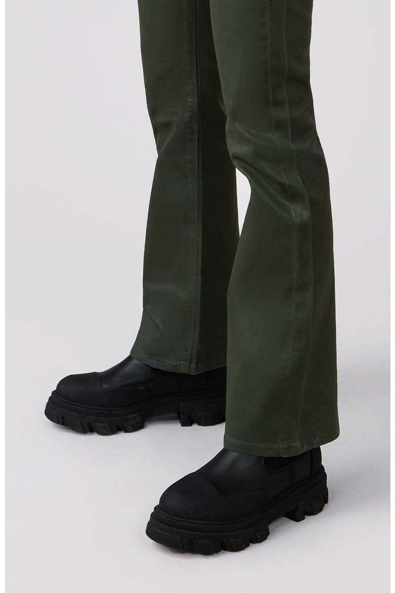 Billie High Rise Bootcut Jeans, Alternate, color, Coated Dark Olive