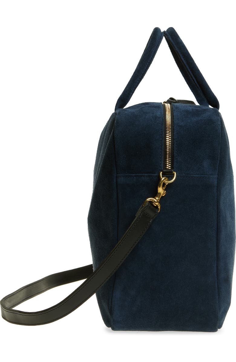 Clare V. Claude Suede Top Handle Bag, Alternate, color,