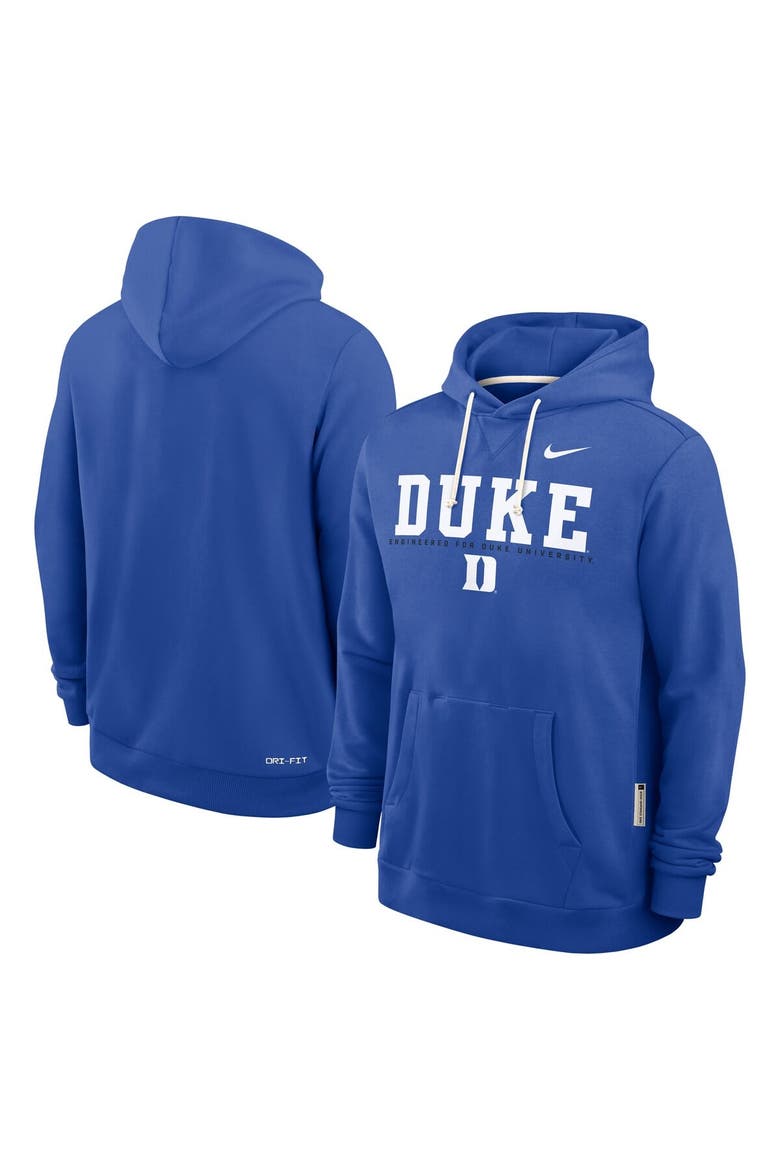 Men's Nike Royal Duke Blue Devils 2025 Sideline Standard Issue Dri-FIT Hoodie, Alternate, color, Royal