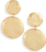 Karine Sultan Double Disc Drop Earrings