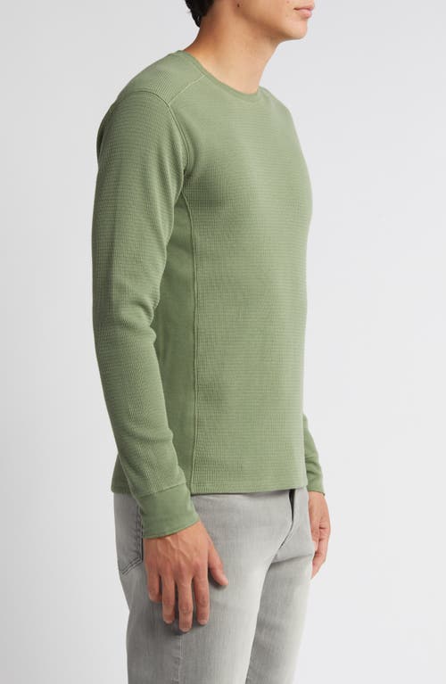 Vince Thermal Long Sleeve T-shirt In Green