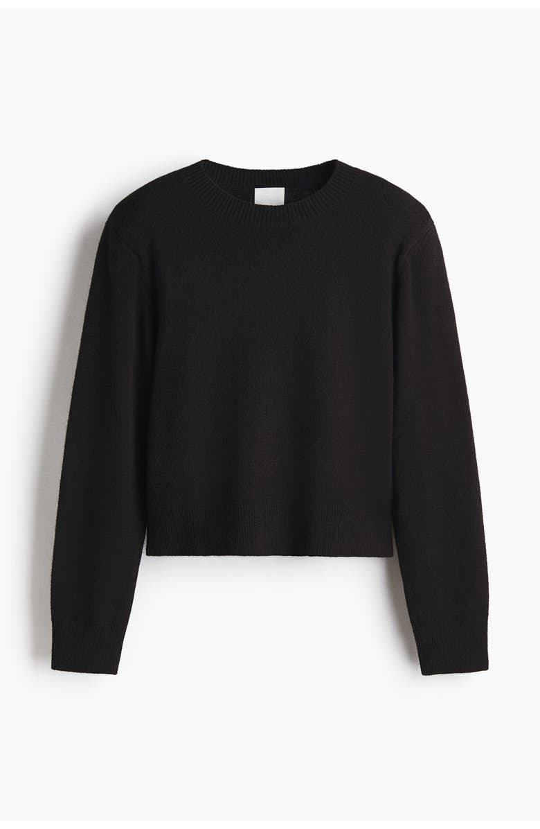 H&M Shoulder-pad Jumper, Main, color, Black