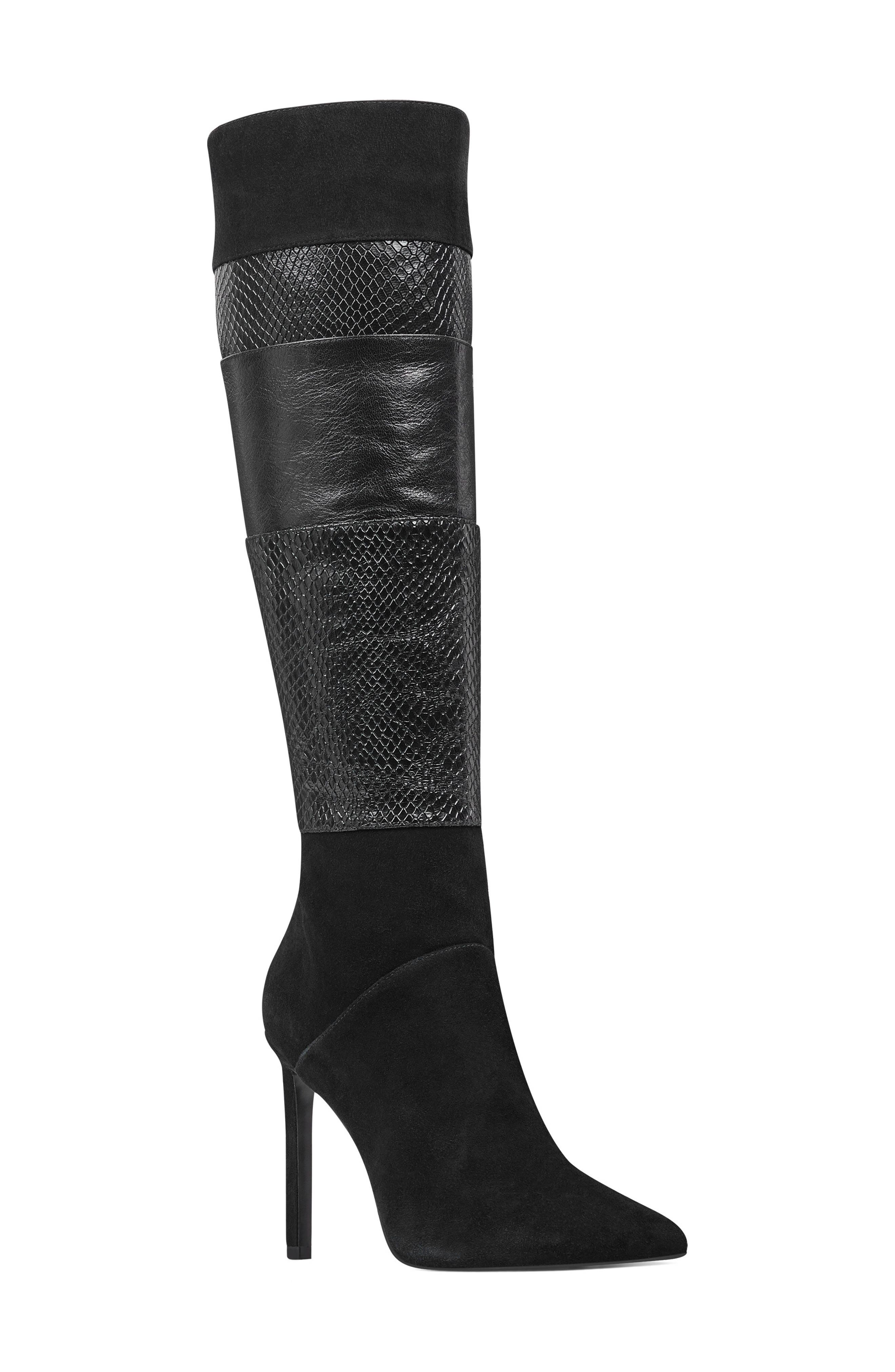 Nine West Toprank Blocked Knee High Boot, Main, color, 