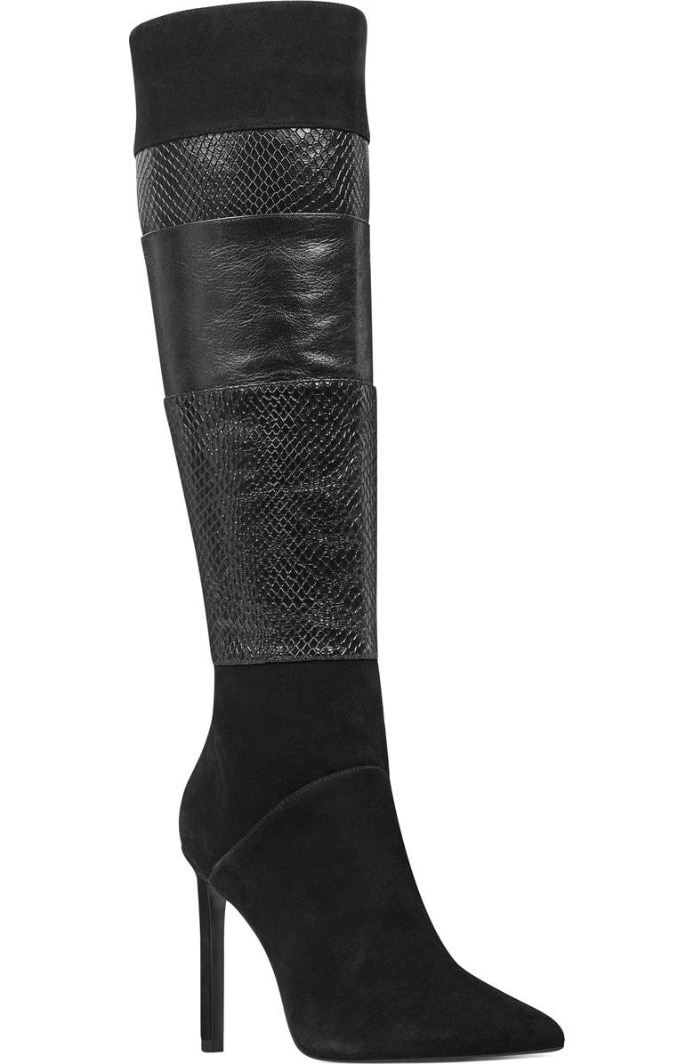 Nine West Toprank Blocked Knee High Boot, Main, color,