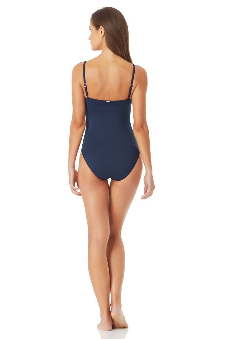 Women's Classic Lingerie Maillot One Piece Swimsuit, Alternate, color, Navy