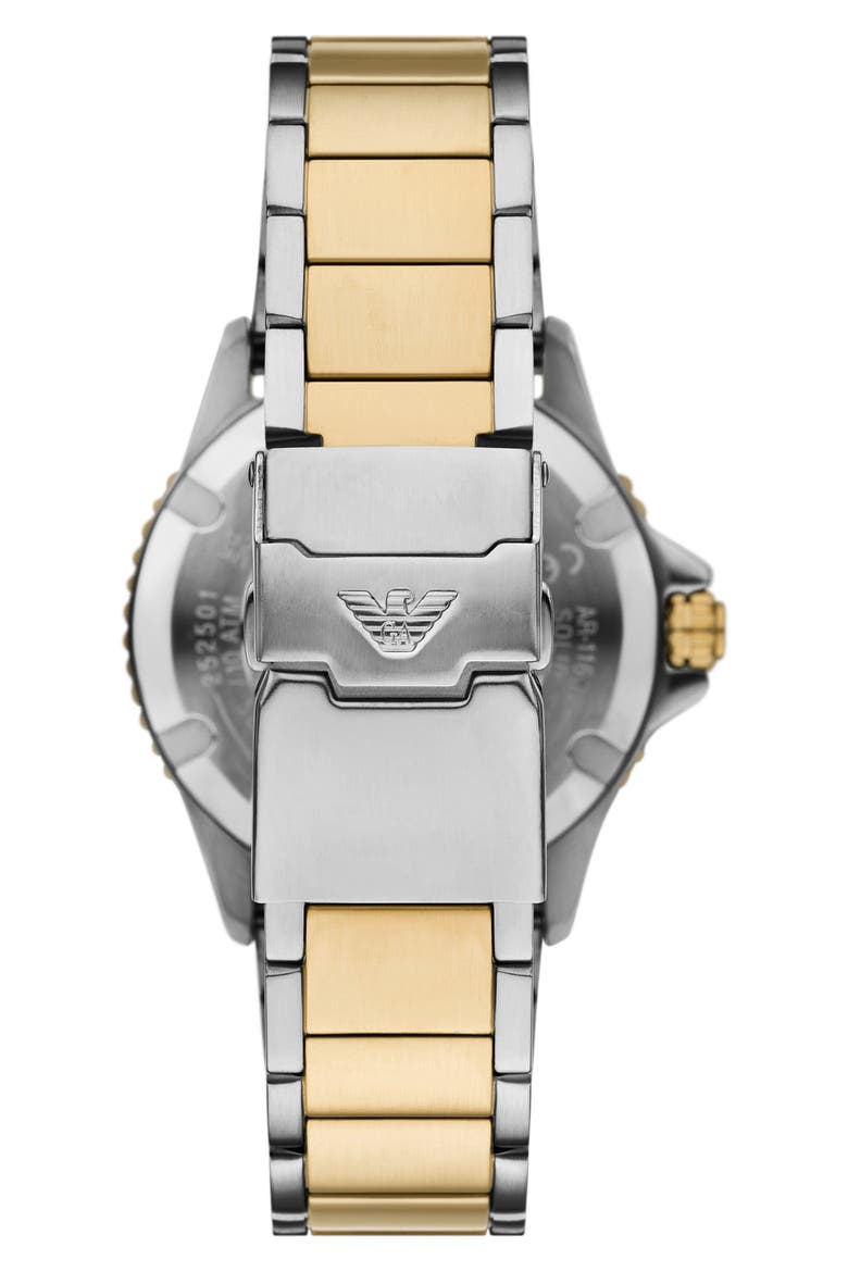 World Explorer Solar Two-Tone Bracelet Watch, 42mm, Alternate, color, GOLD/ SILVER