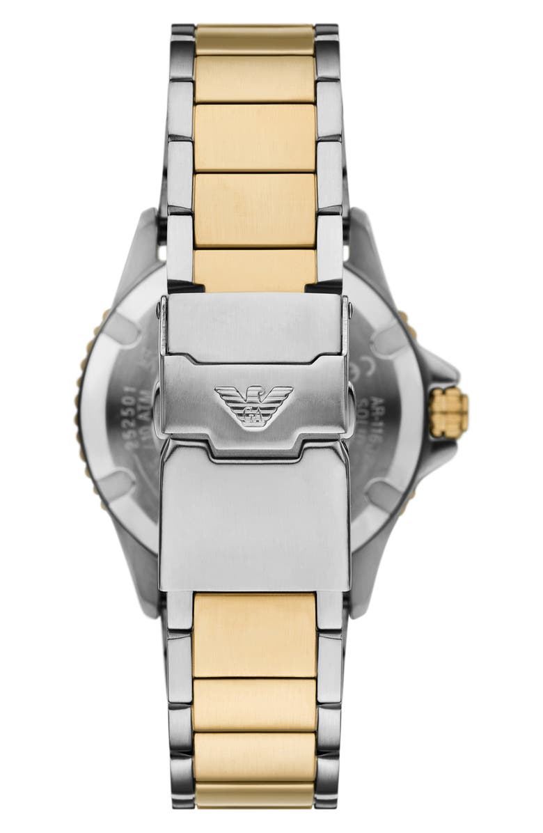 Emporio Armani World Explorer Solar Two-Tone Bracelet Watch, 42mm, Alternate, color,