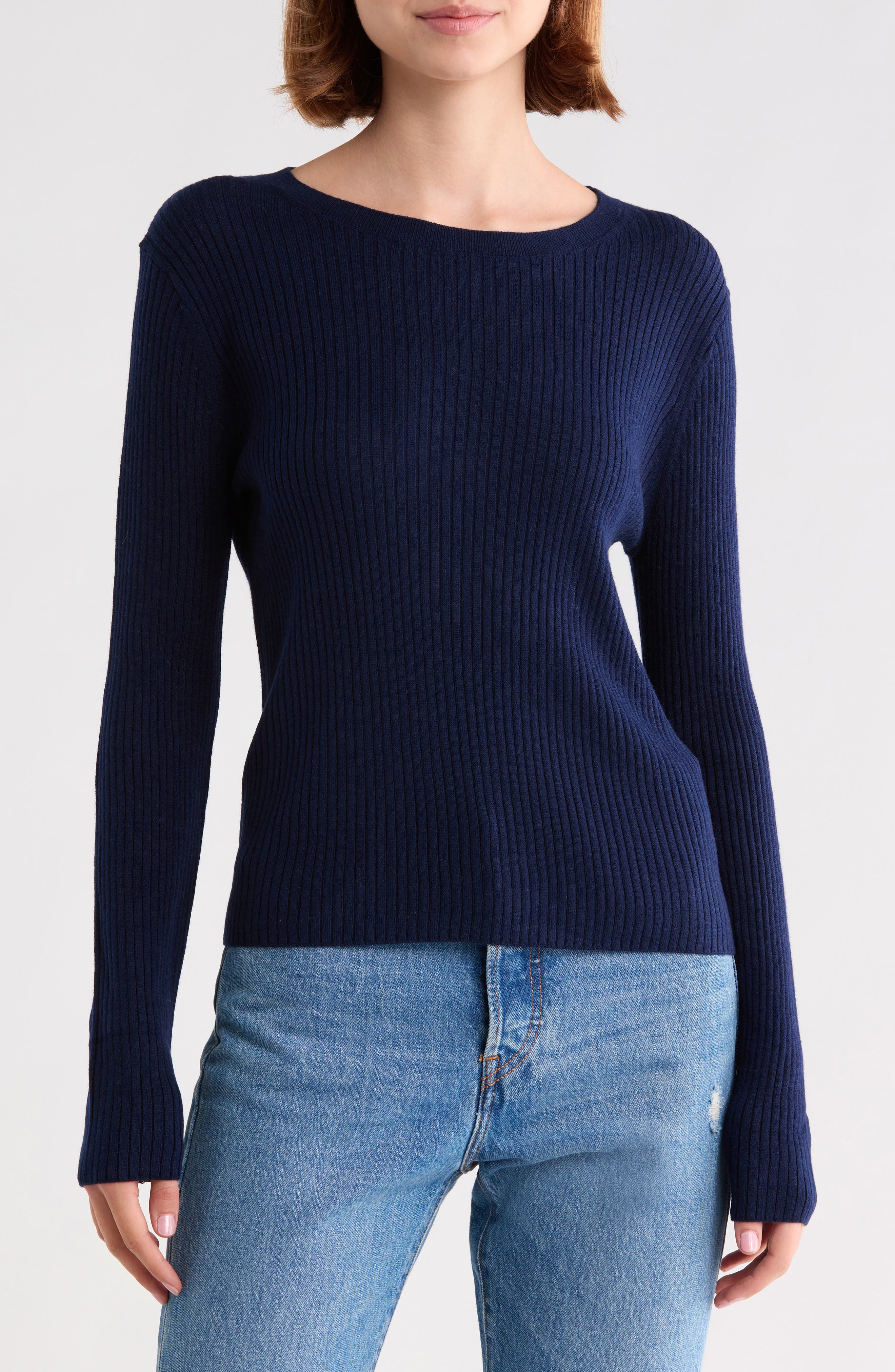 Rib Crewneck Sweater