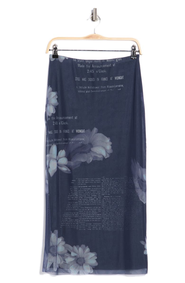 Desigual Knit Tube Skirt, Main, color, Dark Blue