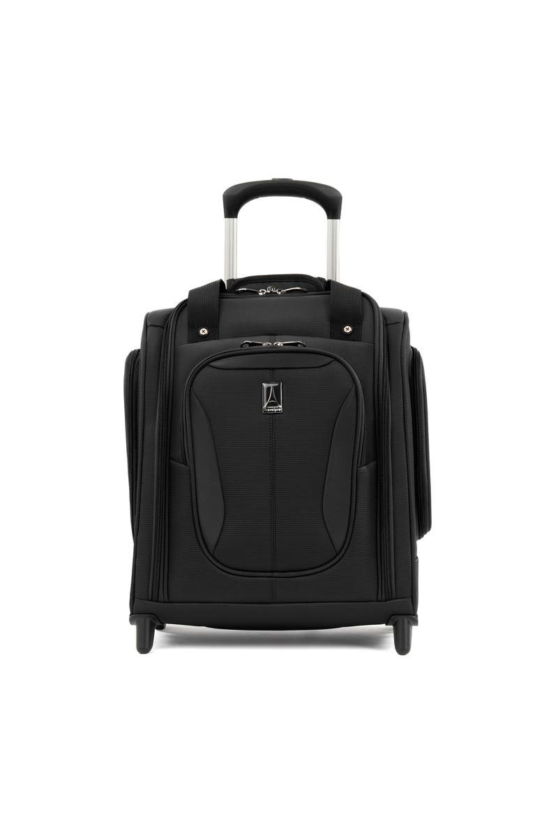 Tourlite Softside Lightweight 15" Underseat Compact Carry On Rolling Luggage, Main, color, Black