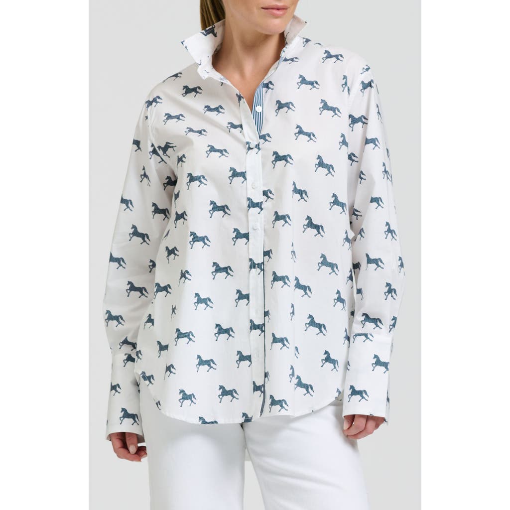 Shirty Elodie Stripe Cotton Button-up Shirt In Multi