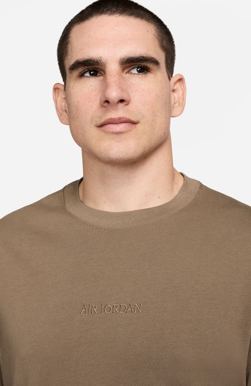 Shop Jordan Air 85 Embroidered T-shirt In Archaeo Brown