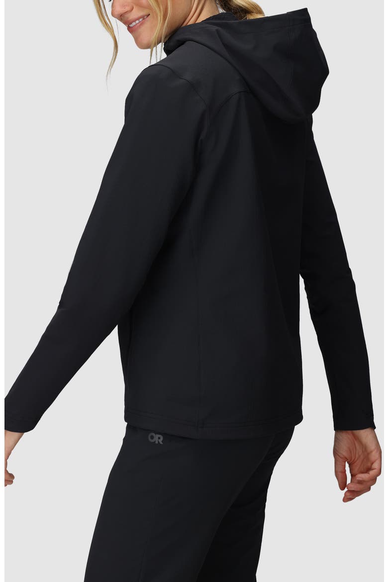 Ultima Hooded Jacket, Alternate, color, BLACK