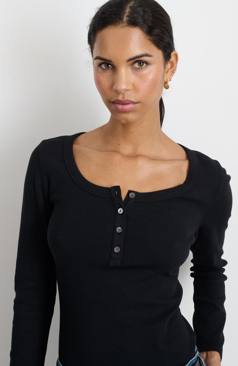 Alex Mill Everyday Long Sleeve Rib Henley, Alternate, color, 