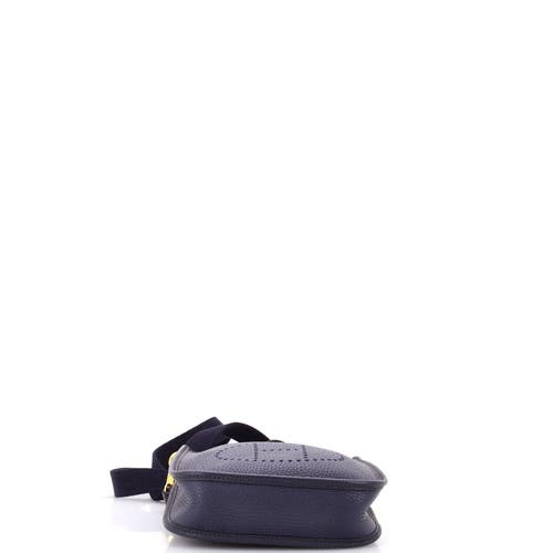 Pre-owned Hermes Hermes Evelyne Bag Gen Iii Clemence Tpm In Blue