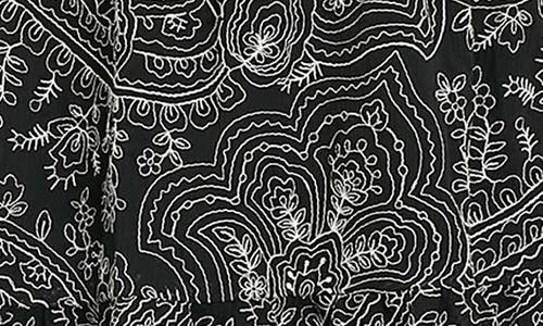 London Times Floral Embroidered Long Sleeve Dress In Multi