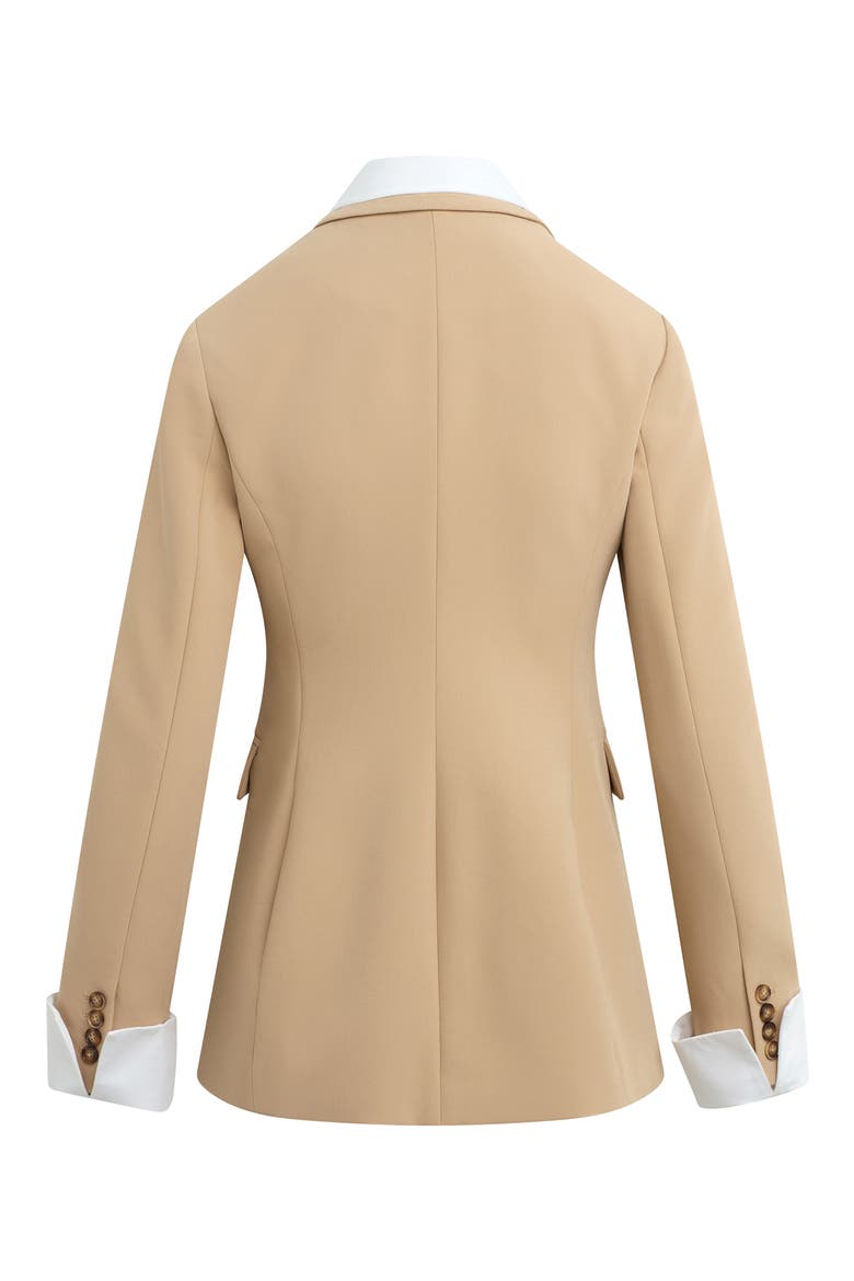 The Madison Avenue Blazer, Alternate, color, TAN/ WHITE