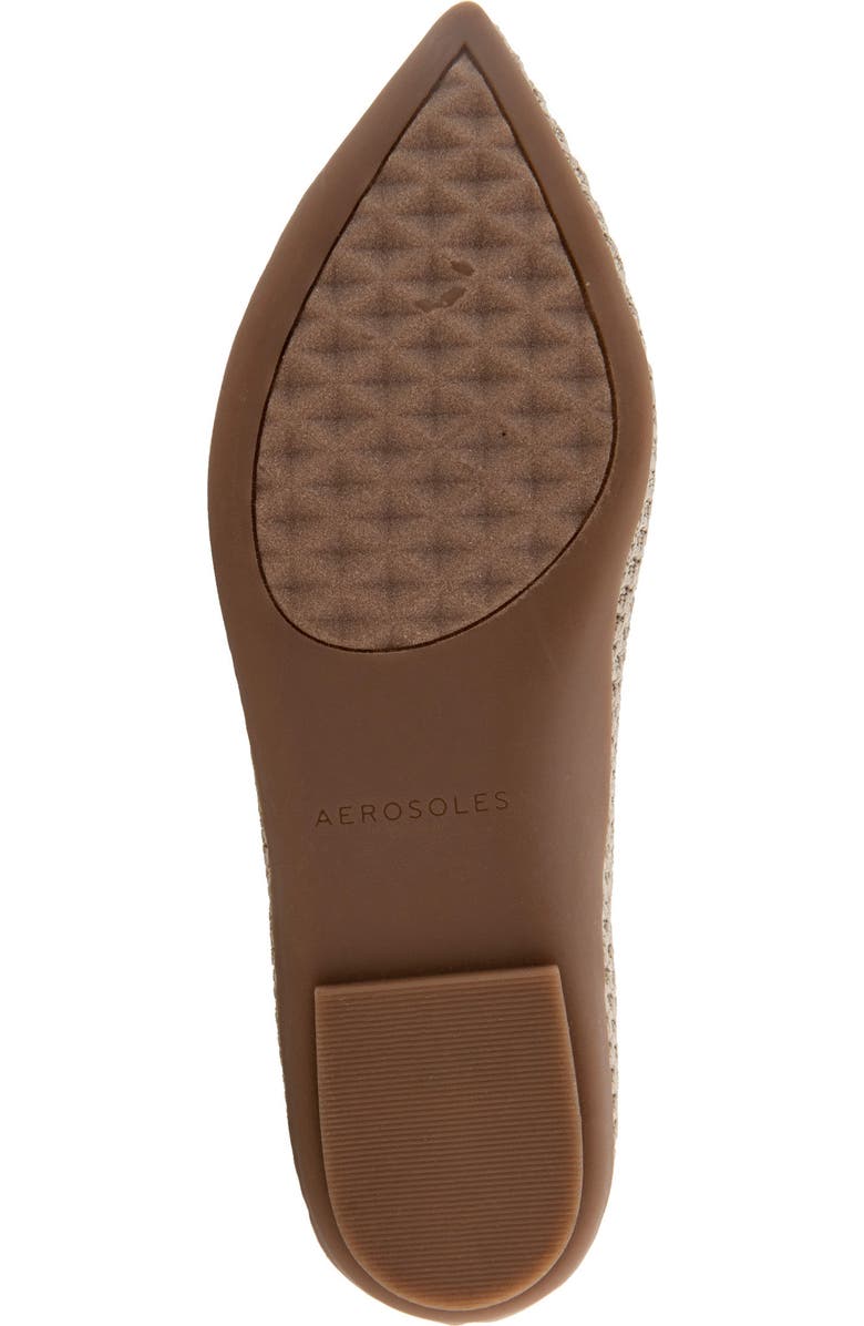 Aerosoles Danielle Knit Flat, Alternate, color, Gold Metallic Knit