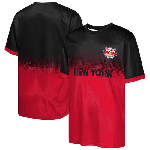 Outerstuff Kids' Youth  Black New York Red Bulls Stalwart Defender T-shirt