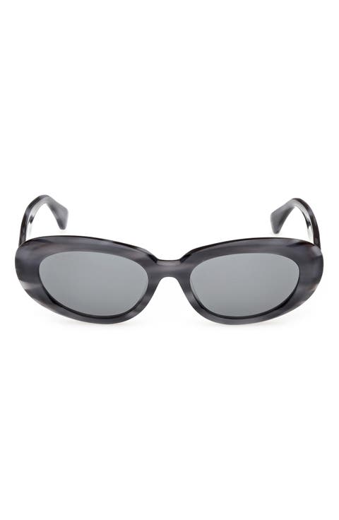 53mm Oval Sunglasses