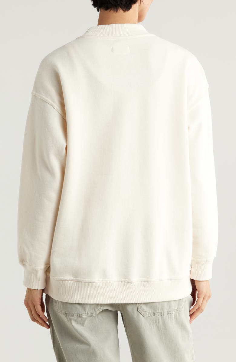 Marine Layer Cloud Nine Cotton Blend Fleece Cardigan, Alternate, color,