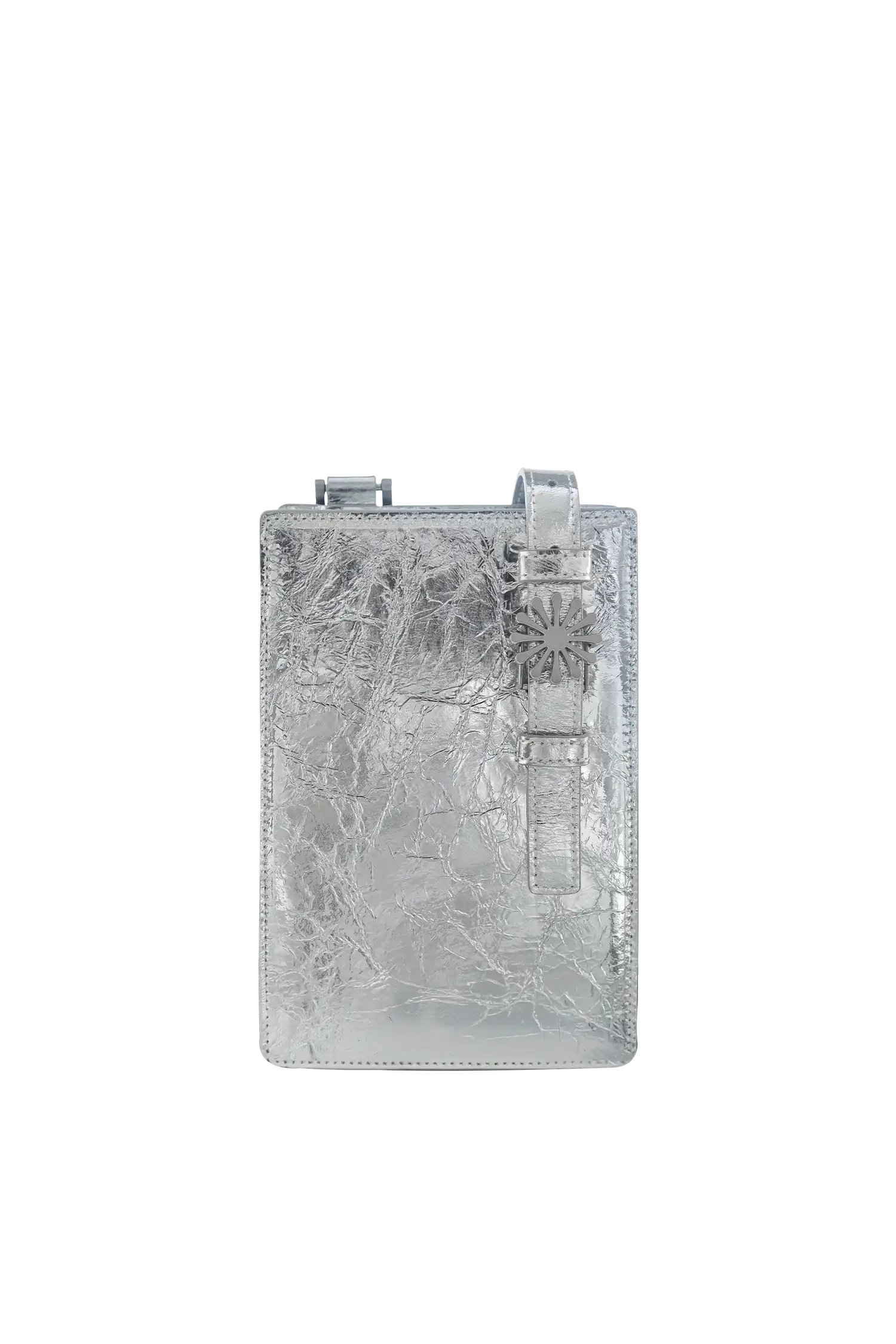 Esthera 1PM Leather Crossbody Bag, Main, color, Silver