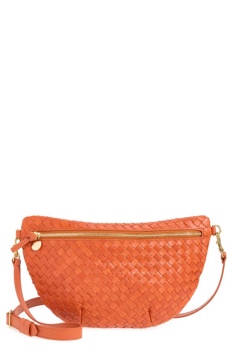Medium Grande Woven Leather Belt Bag