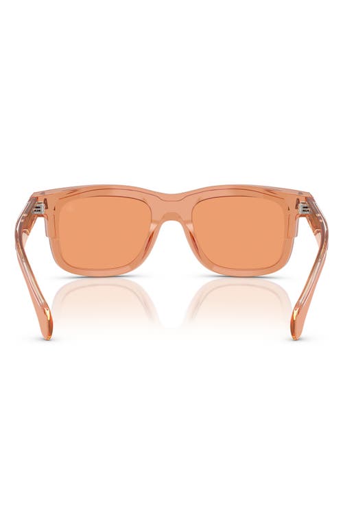 Moncler Claro 51mm Polarized Square Sunglasses In Orange
