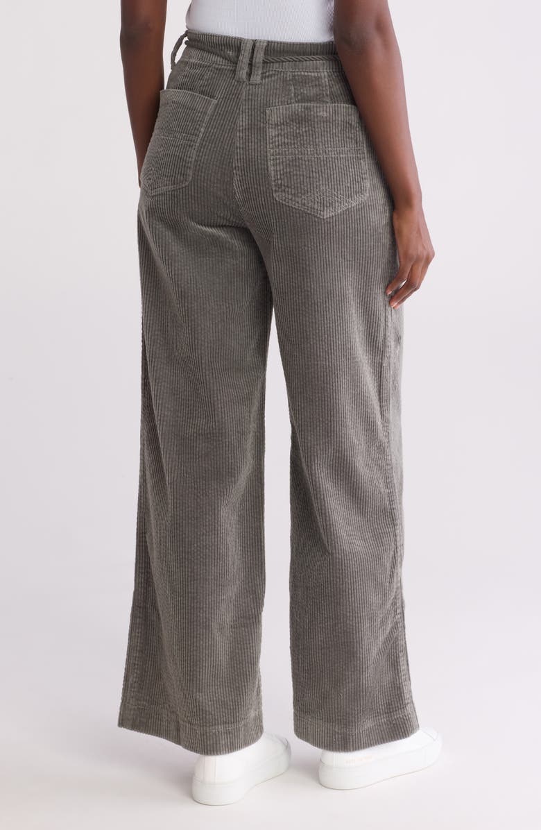 Democracy Tie Waist Wide Leg Corduroy Pants, Alternate, color, 