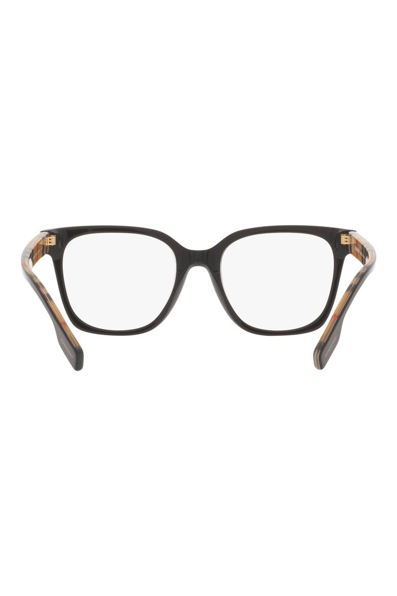 Evelyn 52mm Square Optical Glasses, Alternate, color, BLACK