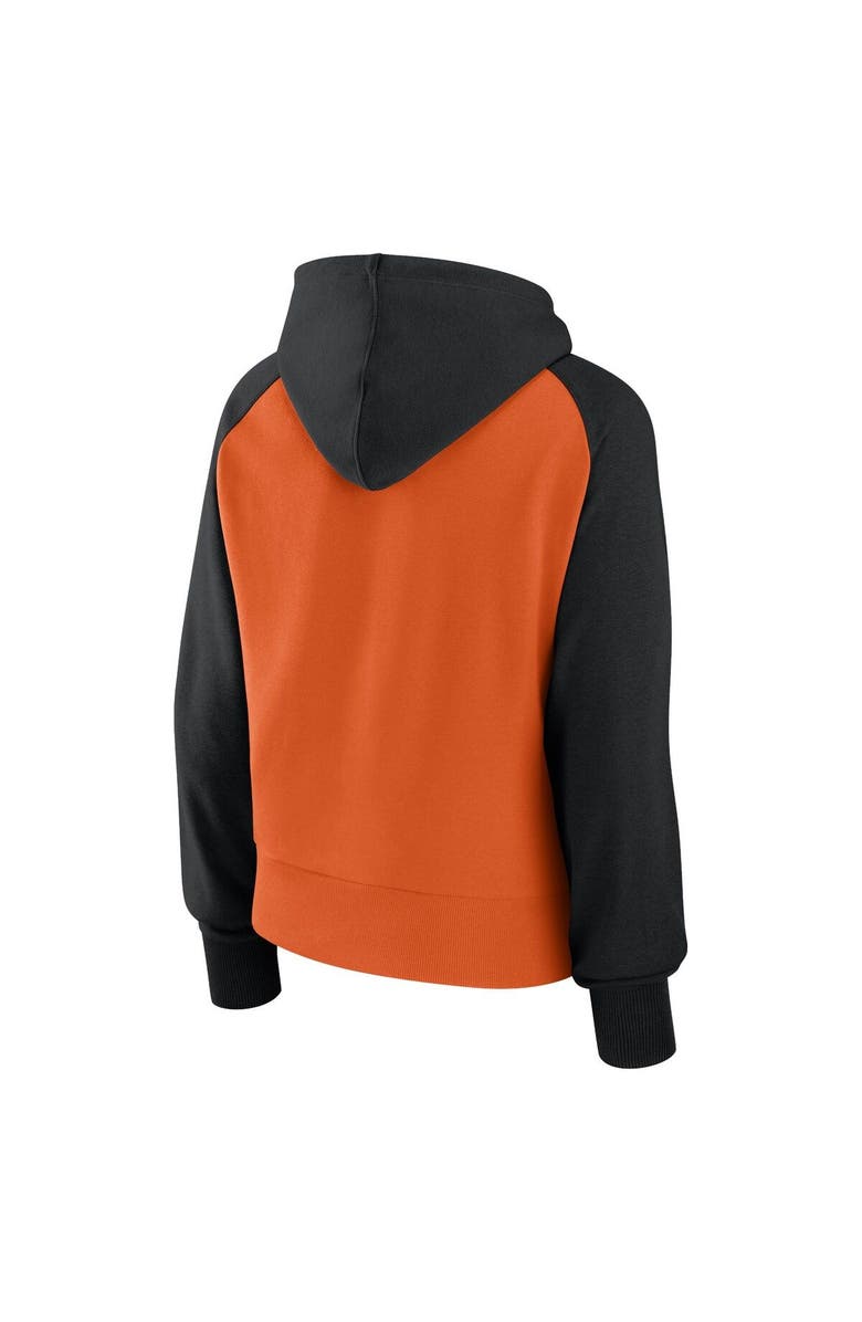 FANATICS Women's Fanatics Branded Black/Orange San Francisco Giants Pop Fly Pullover Hoodie, Alternate, color, 