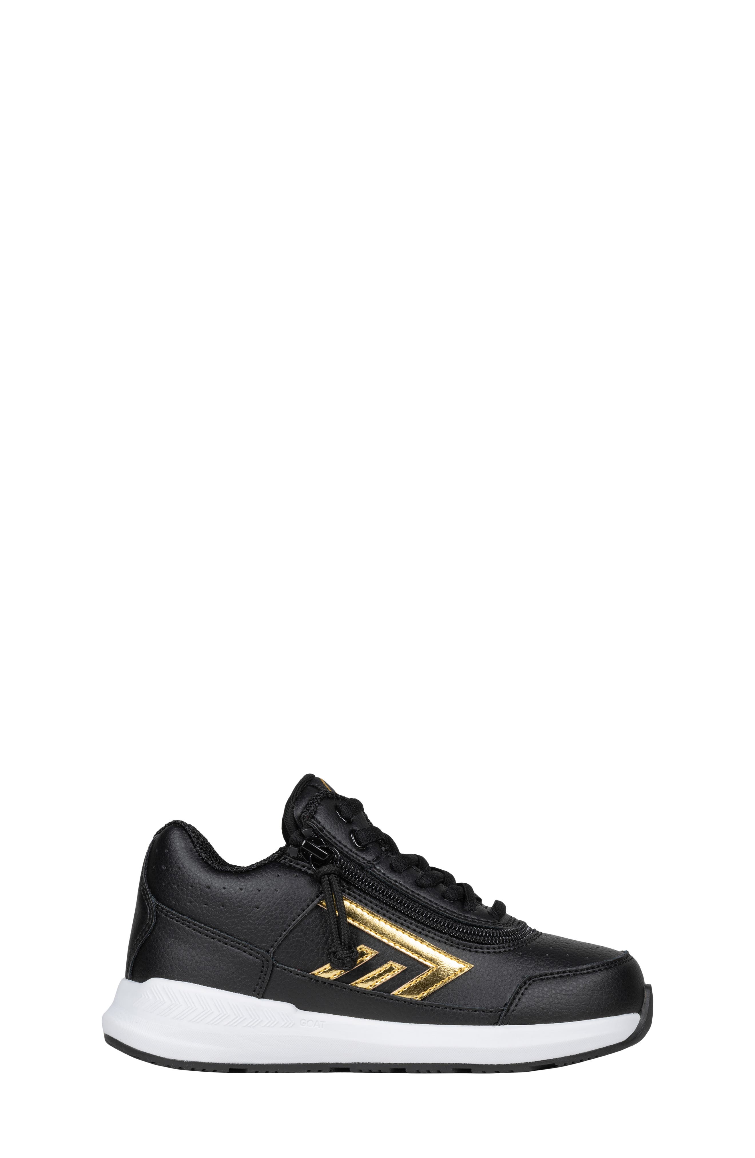 BILLY Footwear Kids' Goat Sneaker, Main, color, Black/ Gold