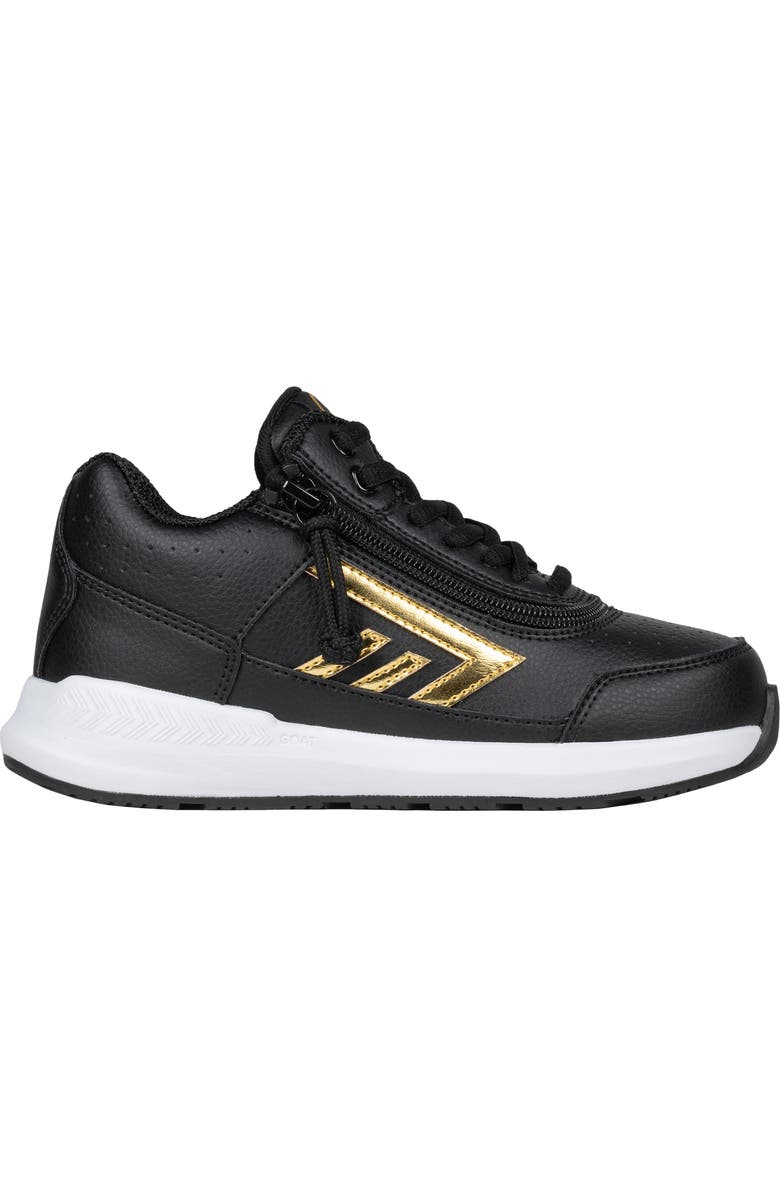 BILLY Footwear Kids' Goat Sneaker, Main, color, Black/ Gold