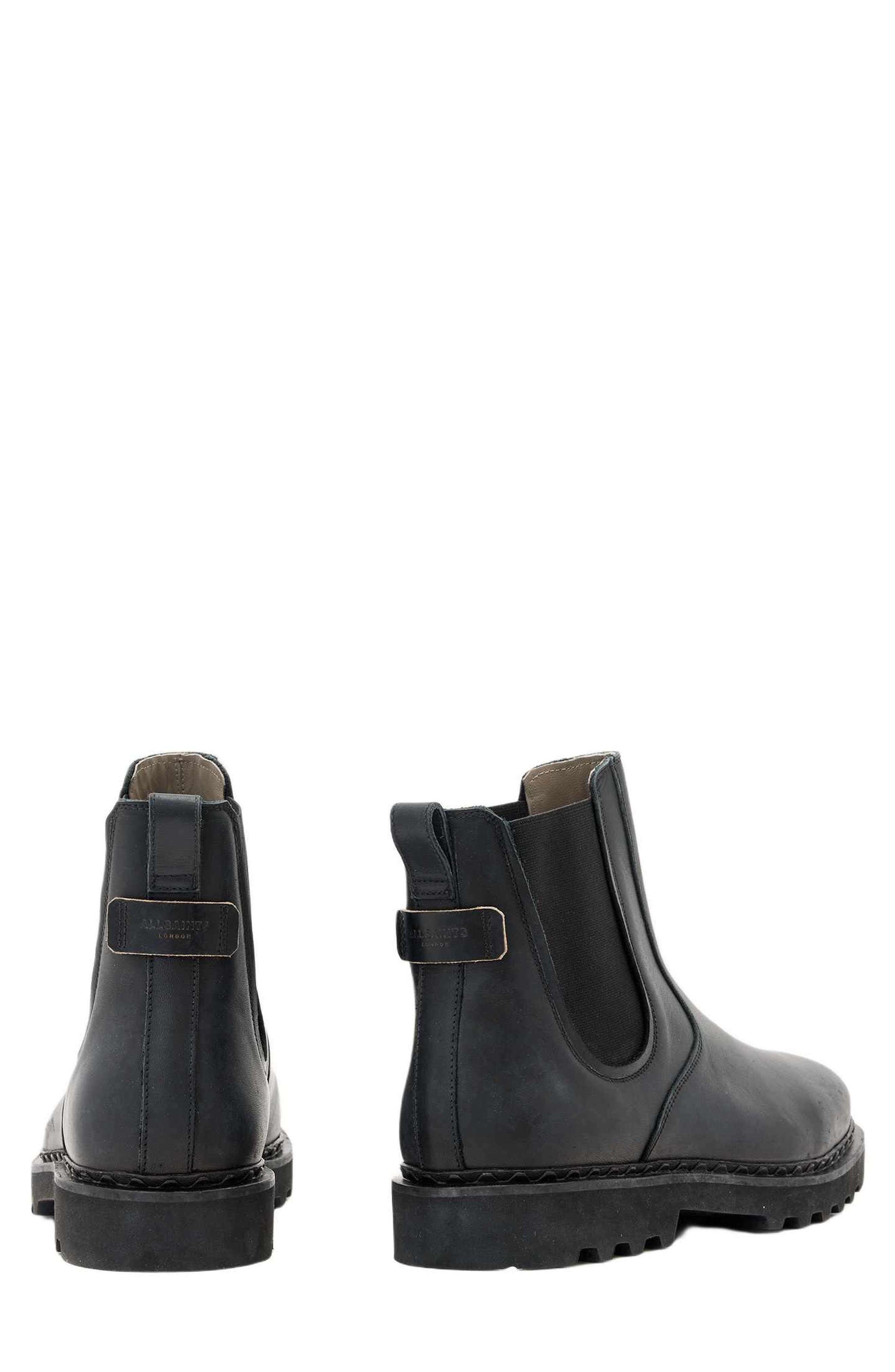 Skiff Chelsea Boot, Alternate, color, BLACK WAXED