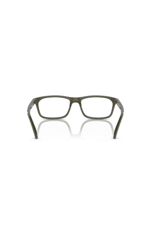 Arnette 54mm Rectangle Optical Glasses In Green
