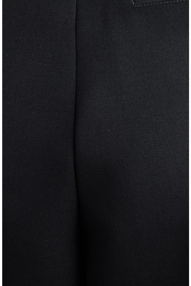 Pinched Pleat Wide Leg Wool Pants, Alternate, color, BLACK