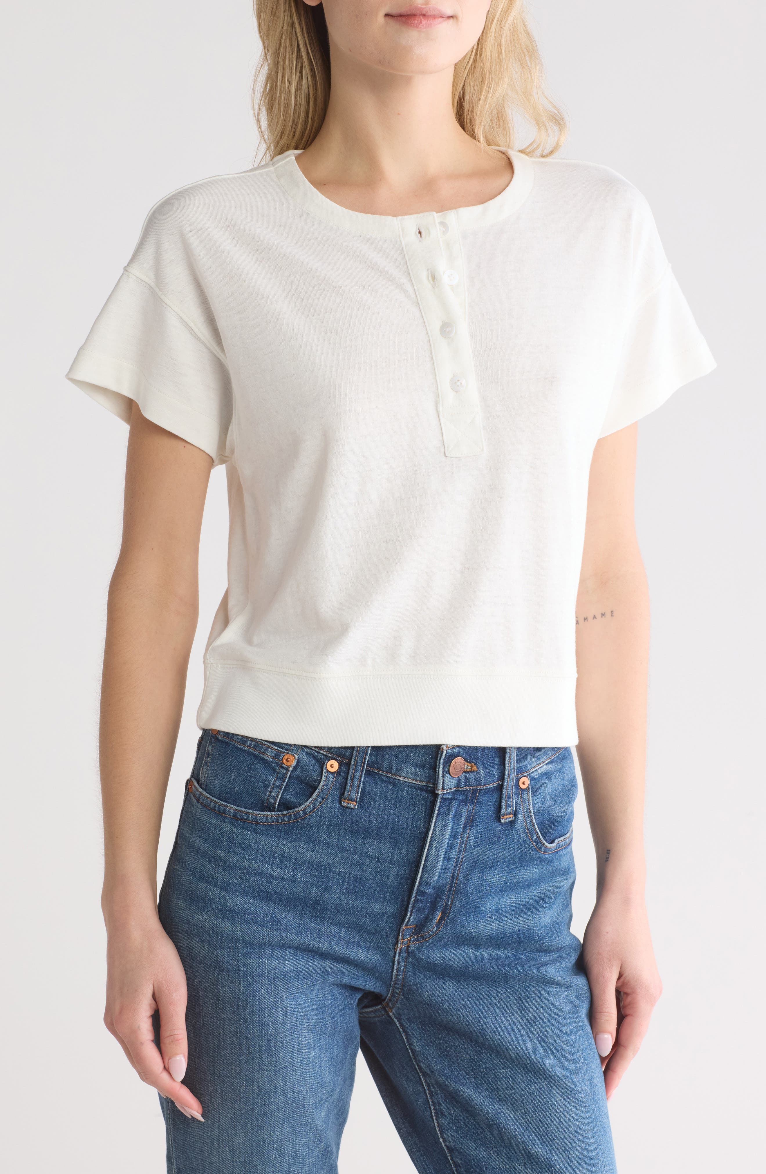 sonoma henley short sleeve
