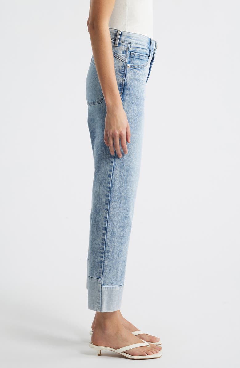 Wit & Wisdom Round Up High Waist Ankle Boyfriend Jeans, Alternate, color, 
