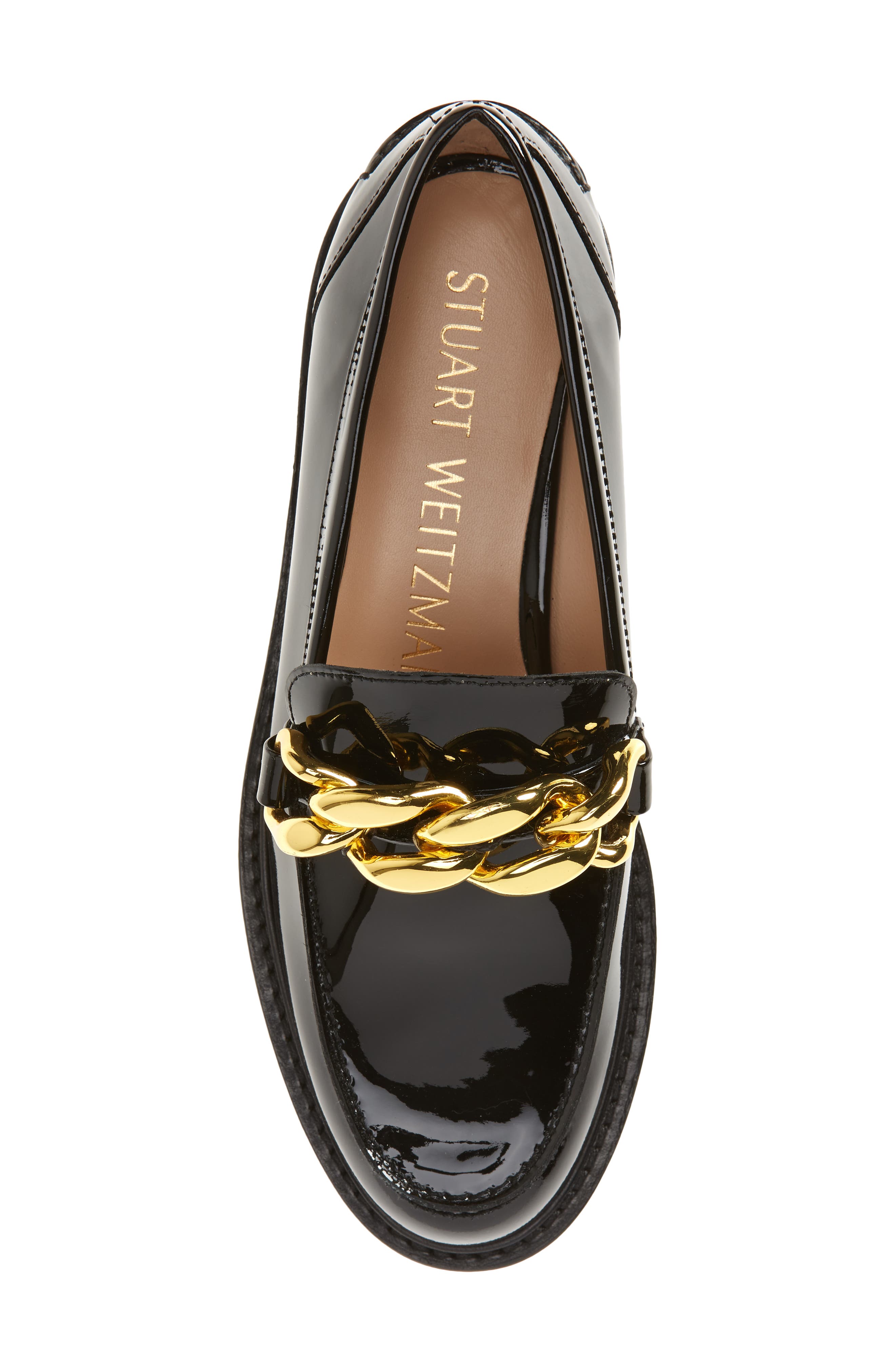 Stuart Weitzman Mott Lift Chain Platform Loafer, Alternate, color, 