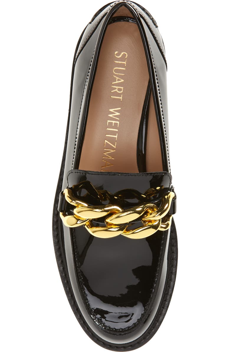 Stuart Weitzman Mott Lift Chain Platform Loafer, Alternate, color,